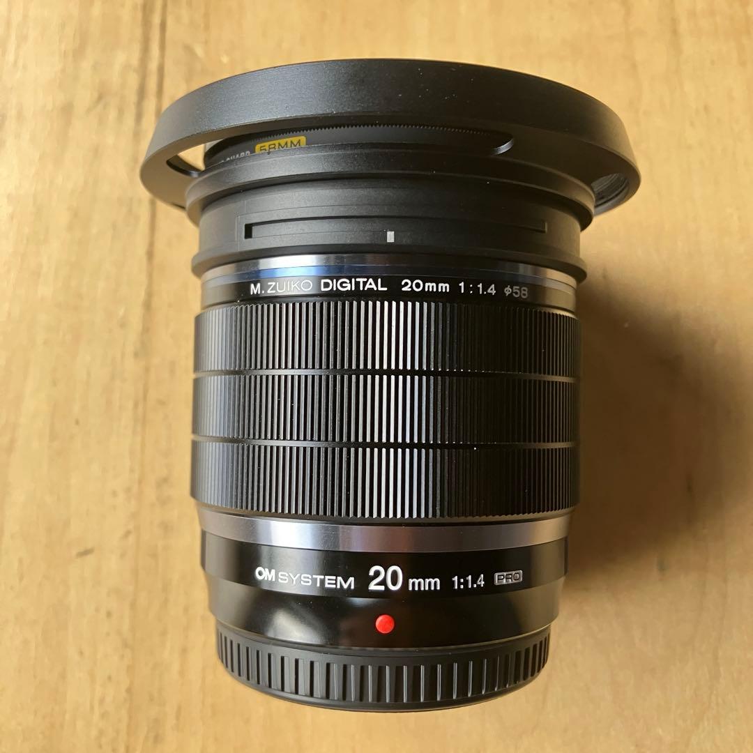 M.ZUIKO DIGITAL ED 20mm F1.4 PRO 付属品あり