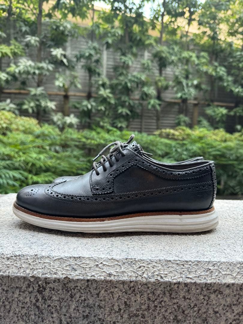 靴 Cole Haan LunarGrand Wing Tip Black US9