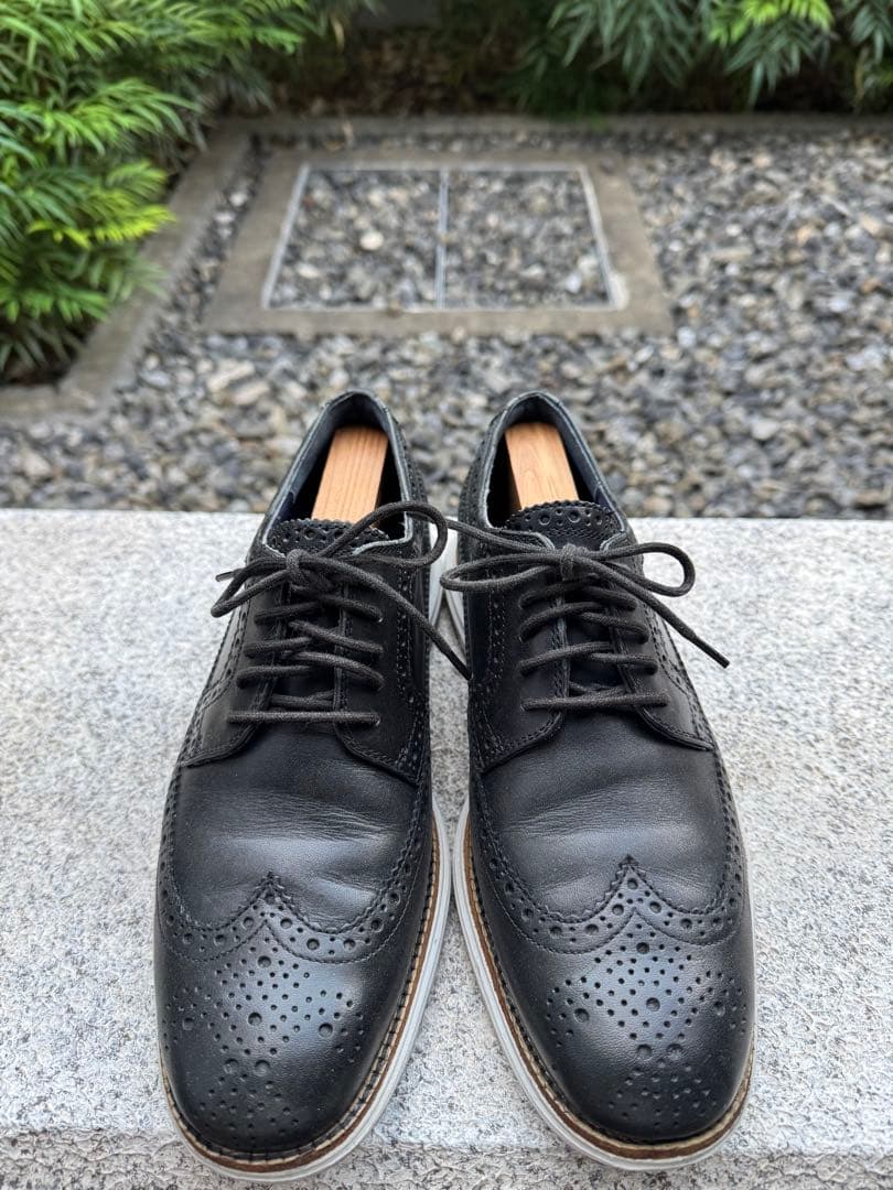 靴 Cole Haan LunarGrand Wing Tip Black US9