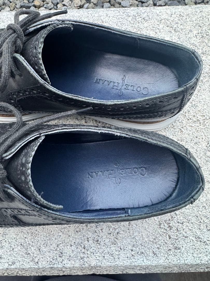 靴 Cole Haan LunarGrand Wing Tip Black US9