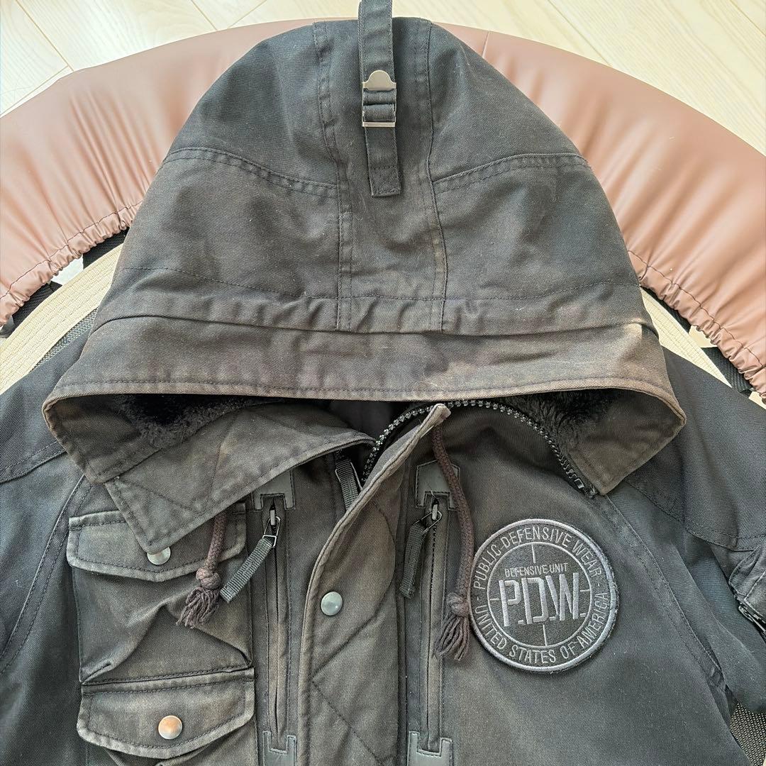 AVIREX/P.D.W/中綿/ミリタリー/ジャケット/N-3B/ブラック/M