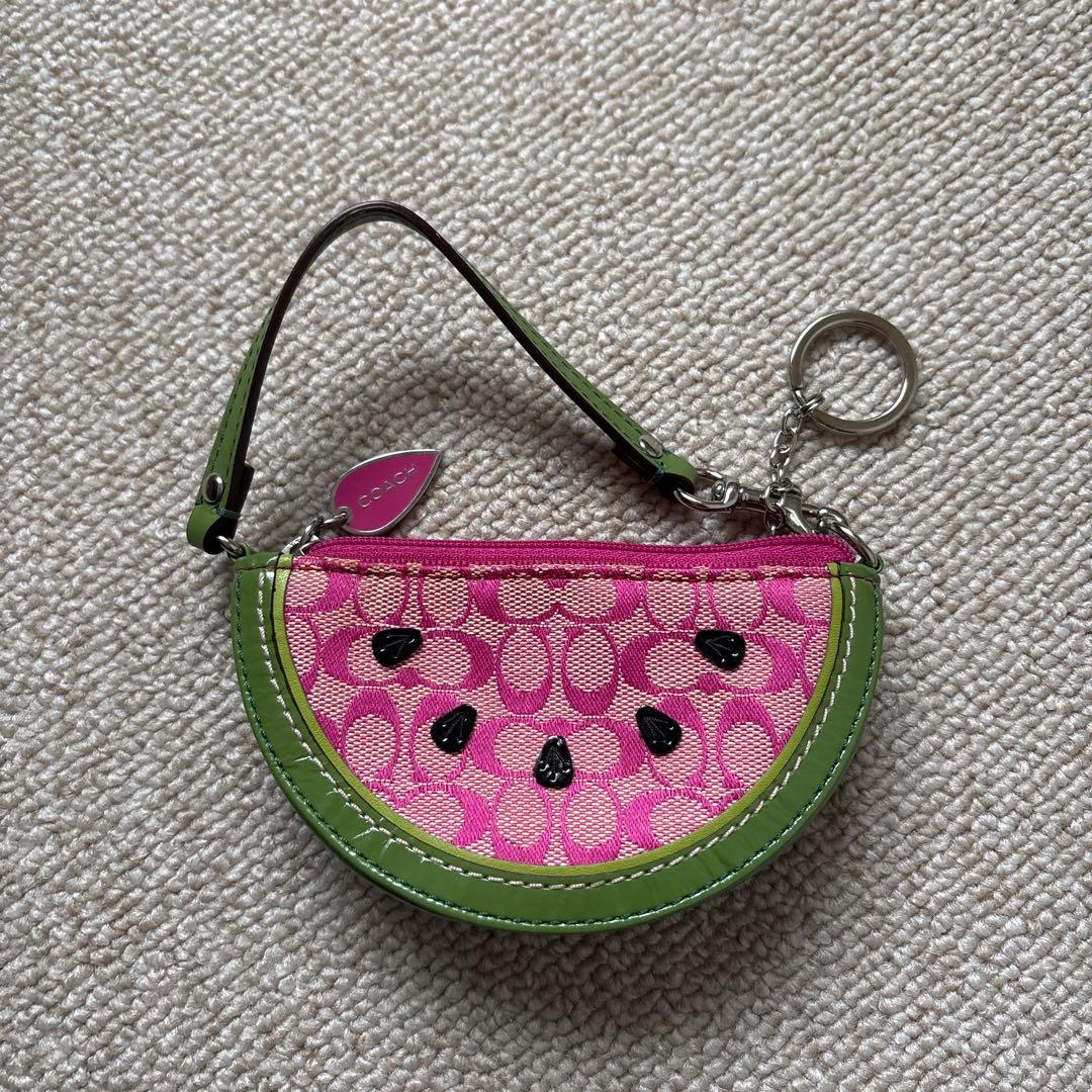 d*4様 coach スイカ ケース ミニバック