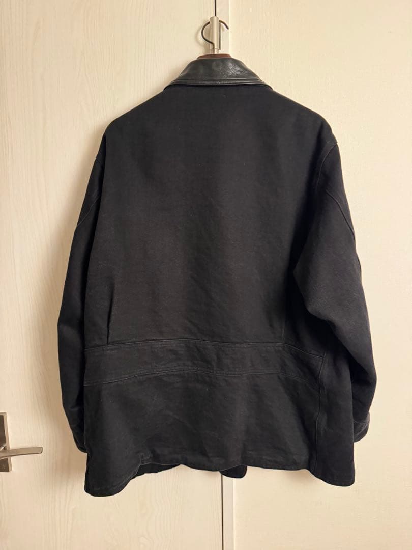 【サイズ2】COMOLI デニムレザーワークジャケット