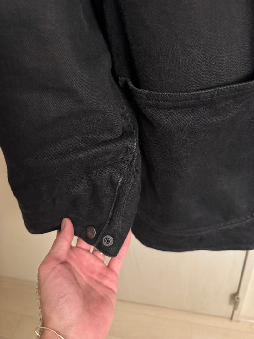 【サイズ2】COMOLI デニムレザーワークジャケット