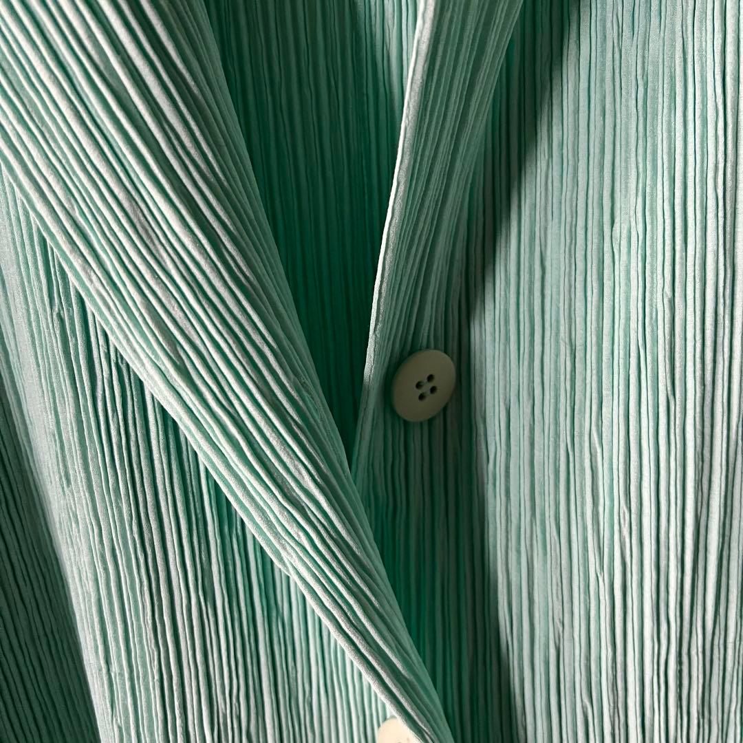 イッセイミヤケ FETE プリーツ テーラードジャケット ブルー系 03 L