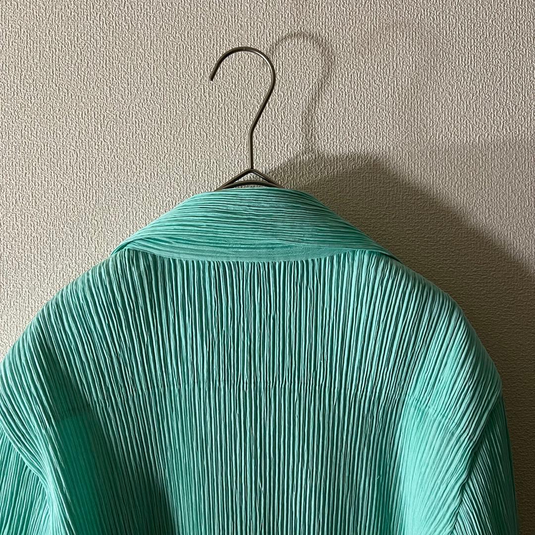 イッセイミヤケ FETE プリーツ テーラードジャケット ブルー系 03 L