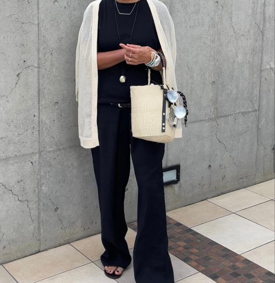 meong blue OVAL kago bag バケツ型かごバッグ