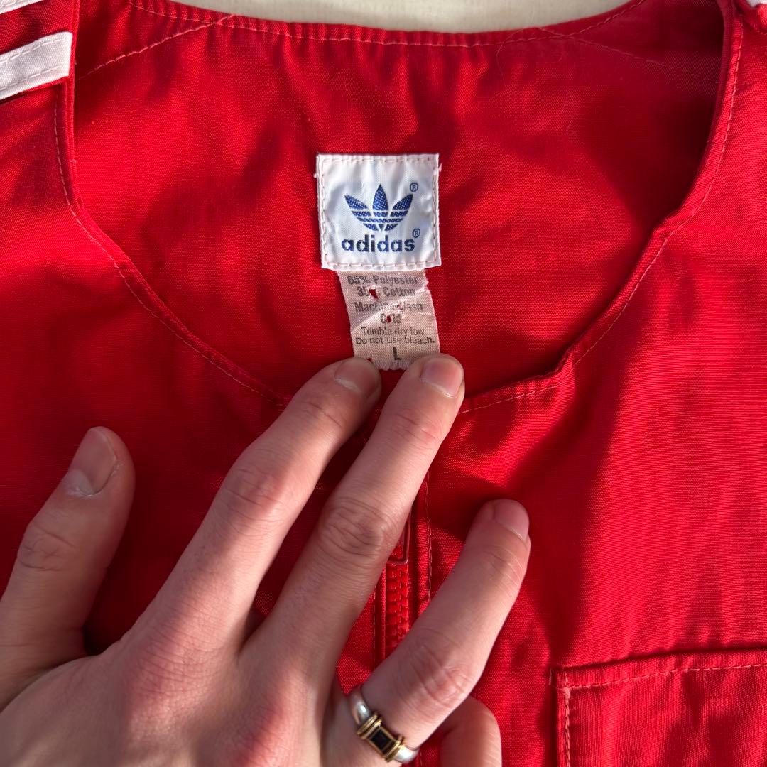 希少　adidas ヴィンテージ 多ポケットベスト Canon ワッペン