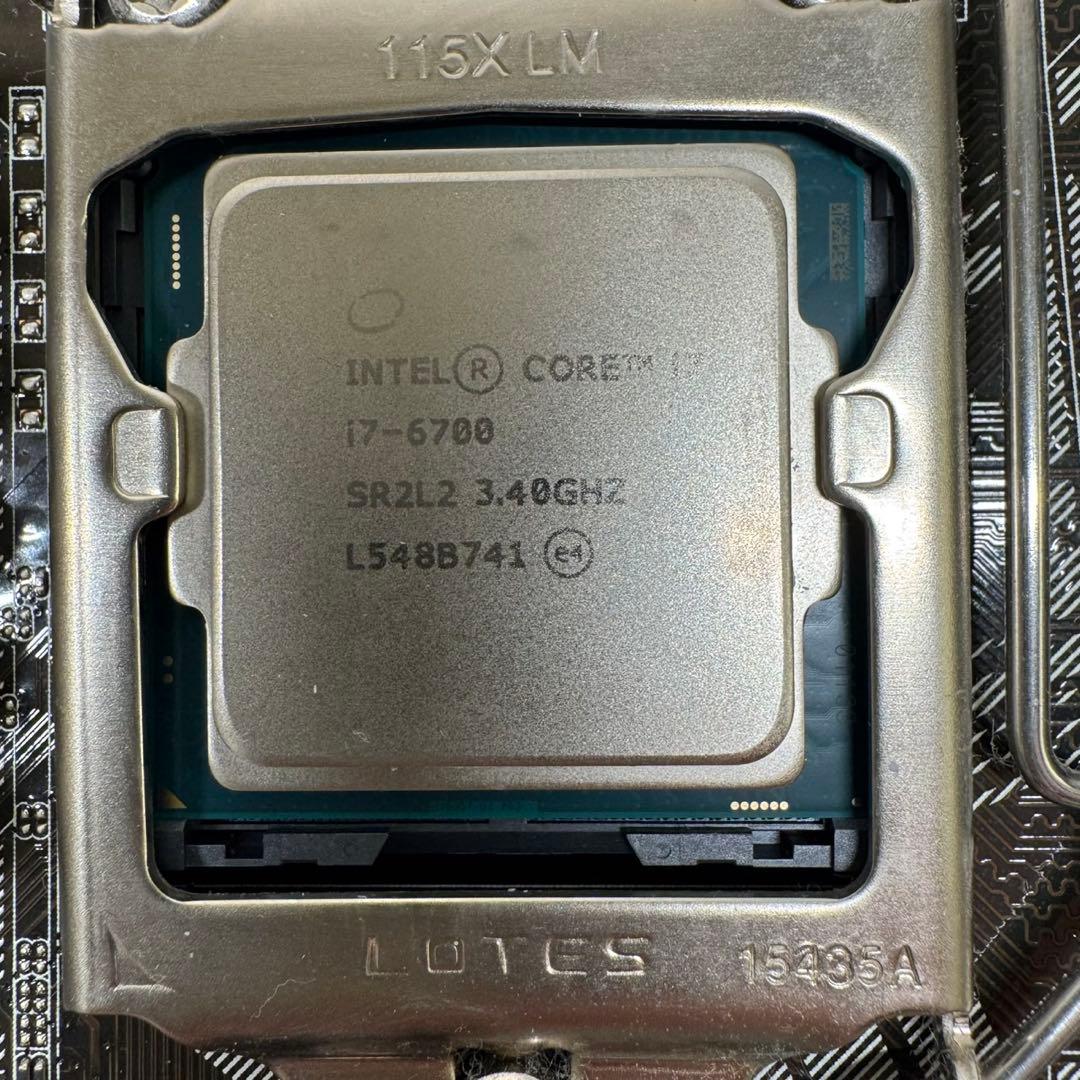 ASUS マザーボード H110M-A & i7-6700、メモリ、冷却ファン