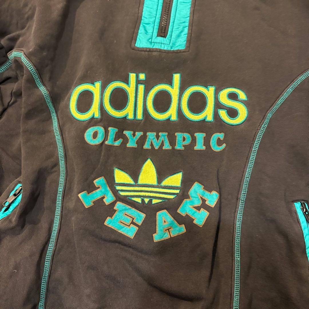 y*i様 adidas オリンピックデザイン ハーフジップトレーナー Lサイズ【