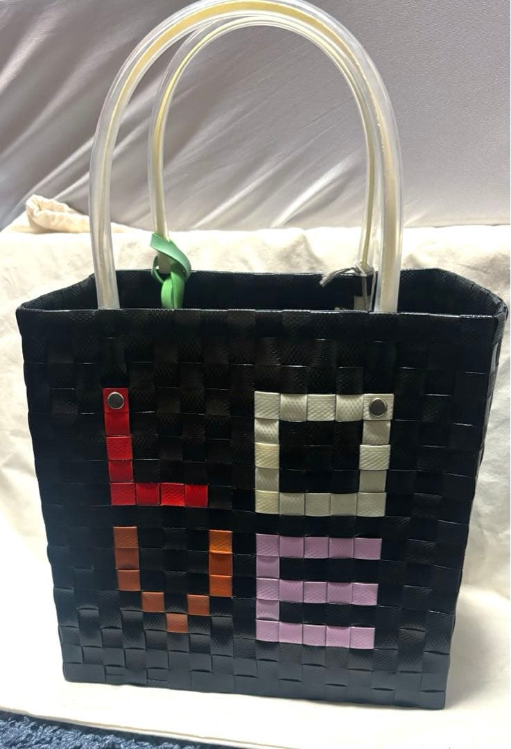 マルニフラワーカフェ　LOVE MINI BASKET BAGハートモチーフ