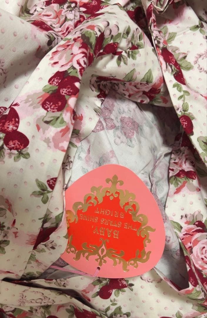 BABY シュガーブーケ柄　浴衣　新品未使用タグ付き