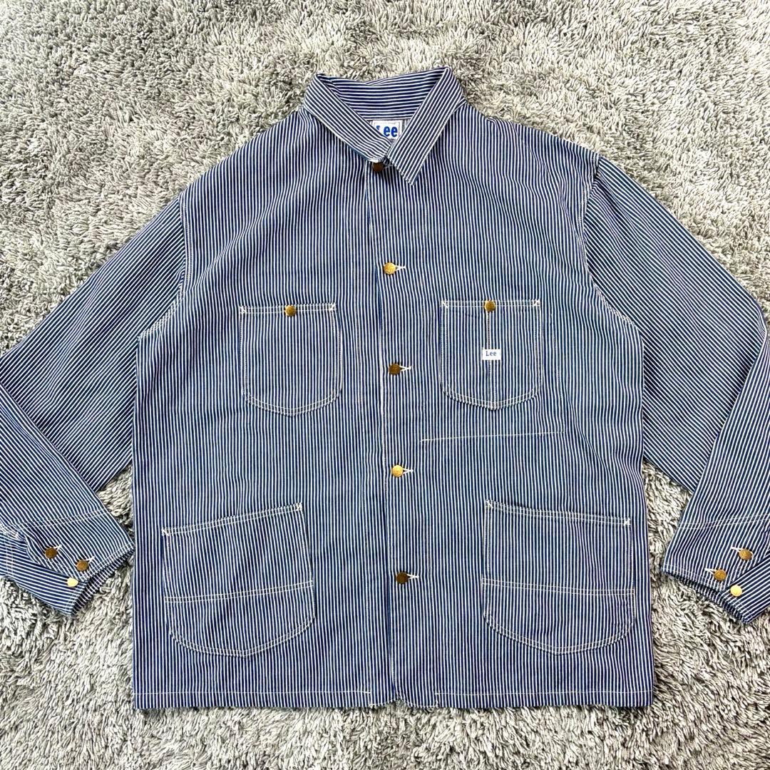 極美品✨Lee ストライプ カバーオール ヒッコリー