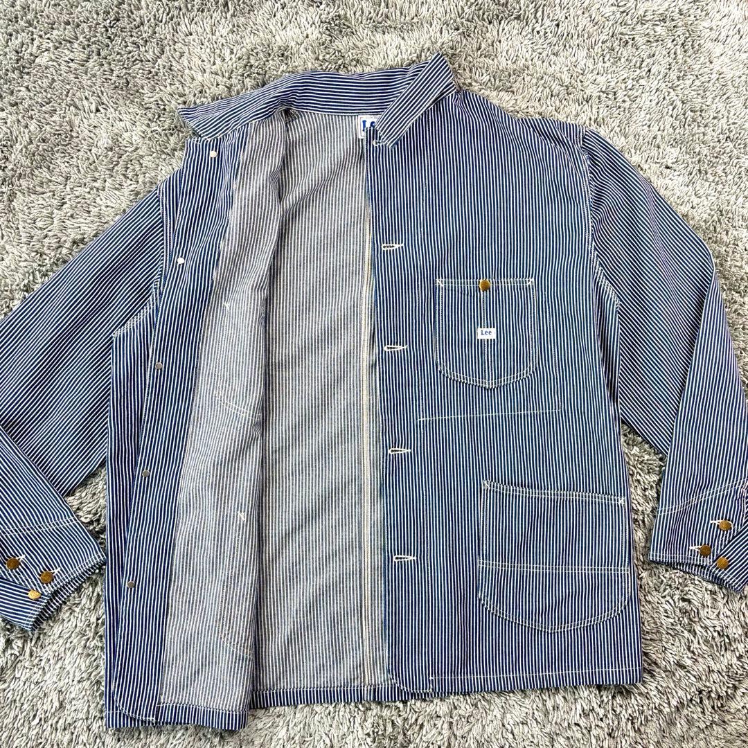 極美品✨Lee ストライプ カバーオール ヒッコリー