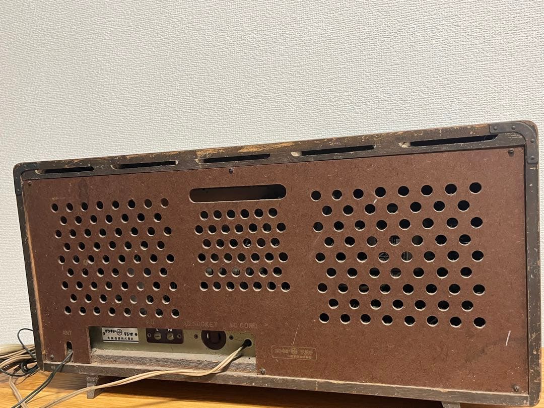 昭和レトロ アンティーク 木製 ONKYO 真空管ラジオ インテリア