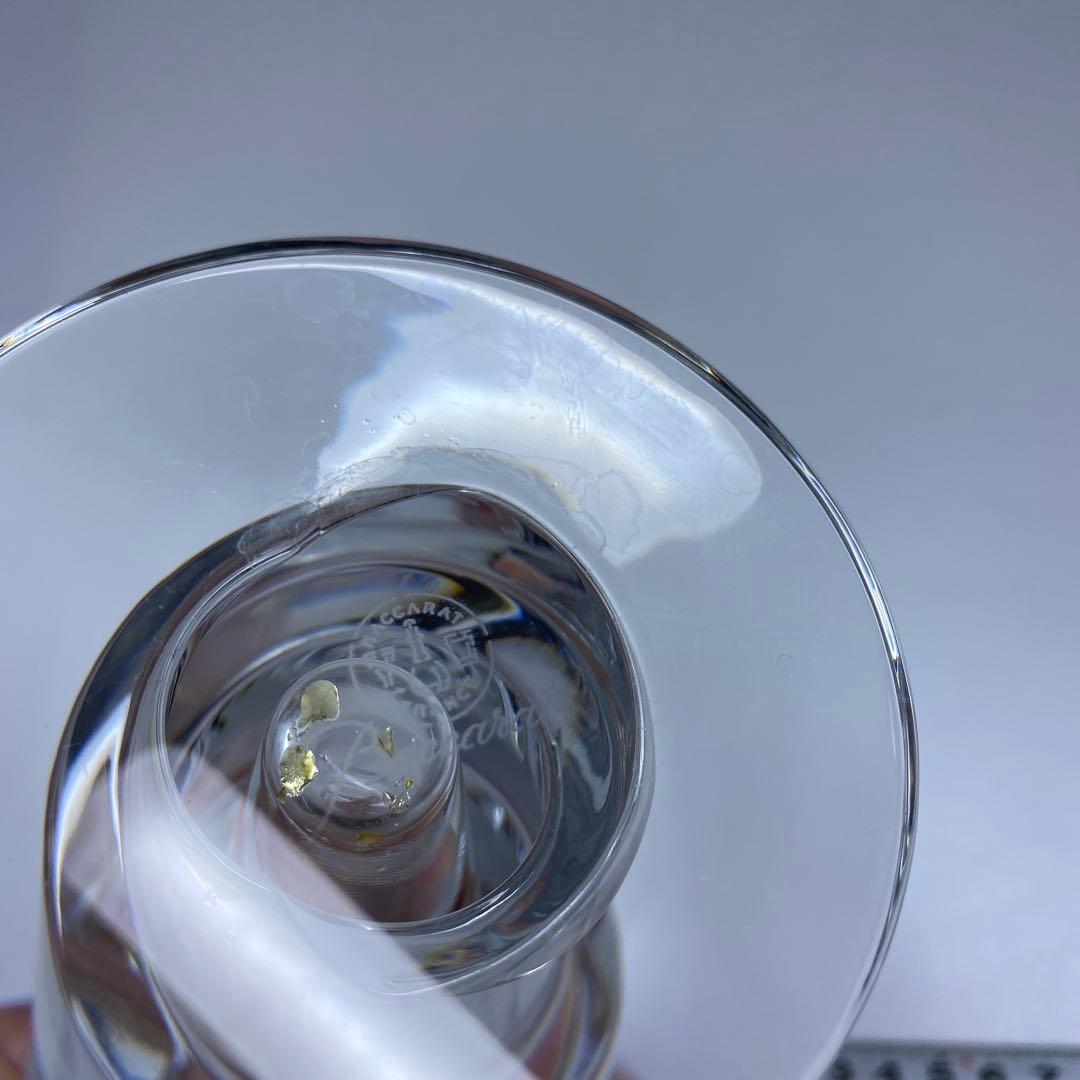 専用バカラ　スパイラル花瓶　共箱　高さ21.2㎝　東Y6-1008☆1Fトヒルサ