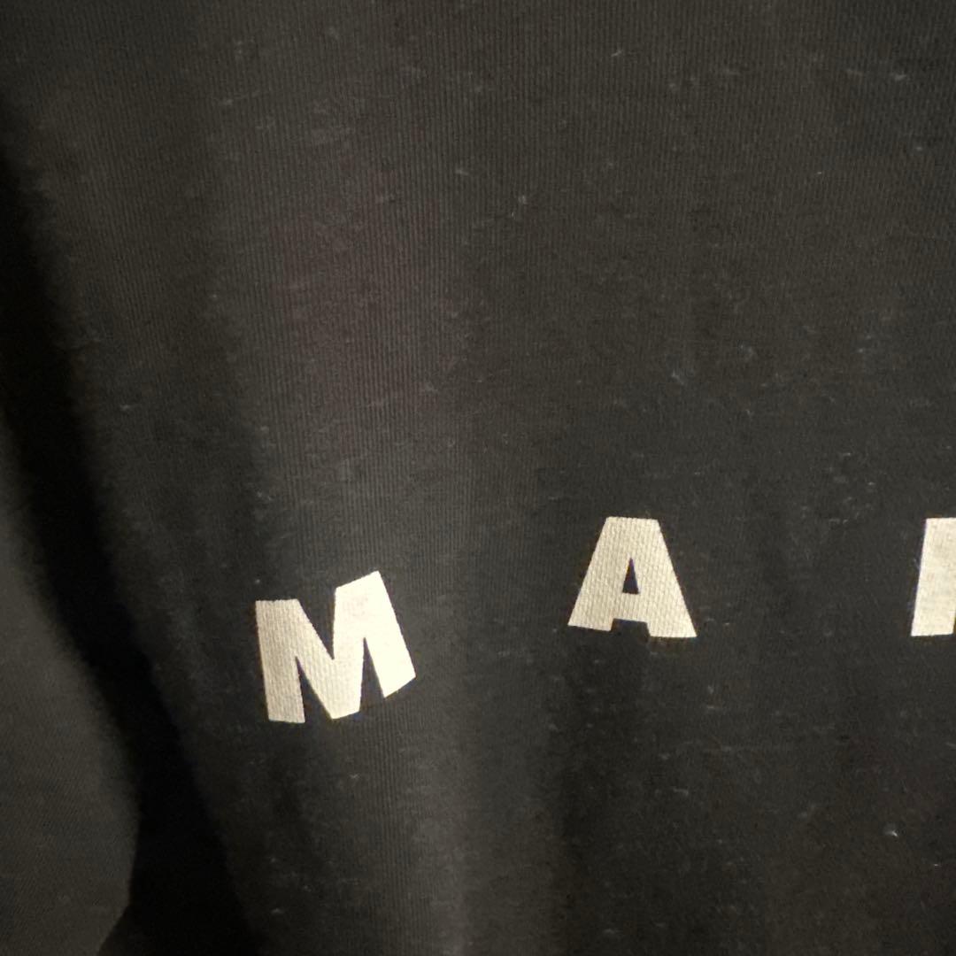 MARNI ブラック トレーナー ロゴ入り