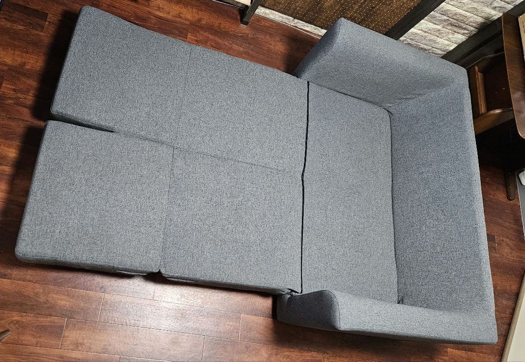 ニトリ コンパクトにくつろげるソファベッド(フォワード GY) 2人掛け