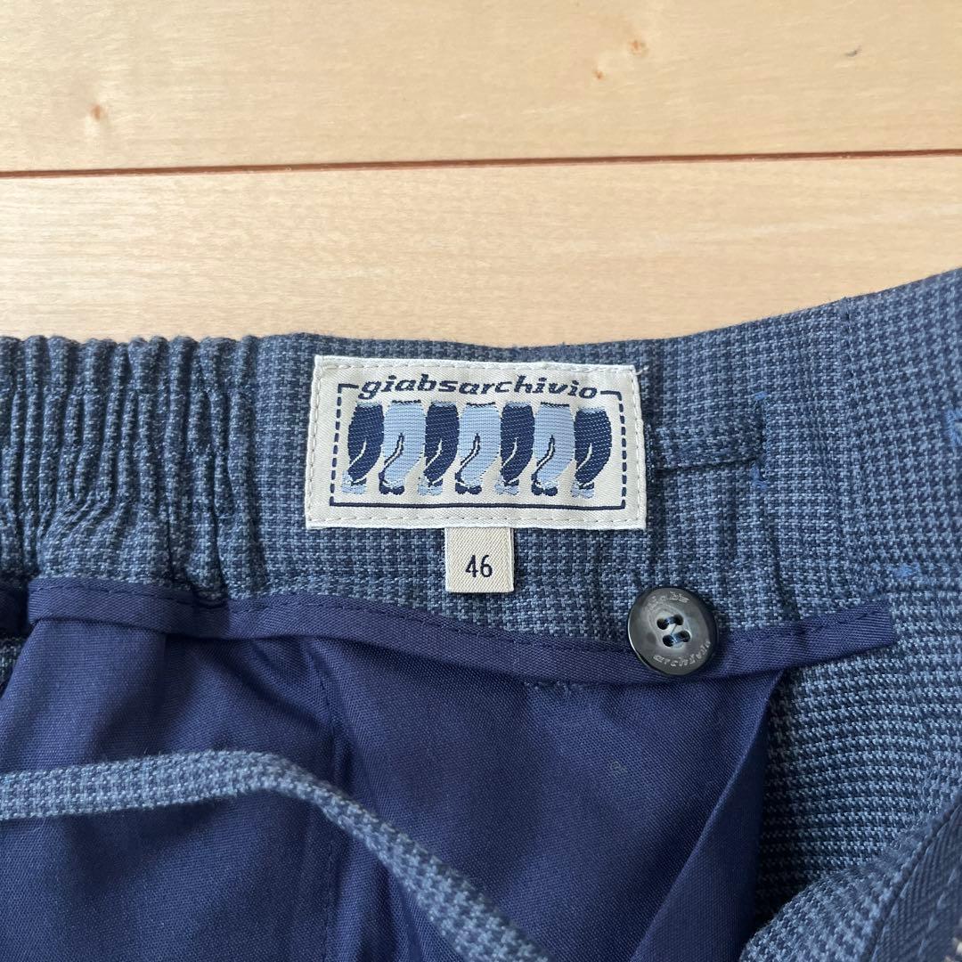 giabsarchivio スラックス 46 ダークブルー