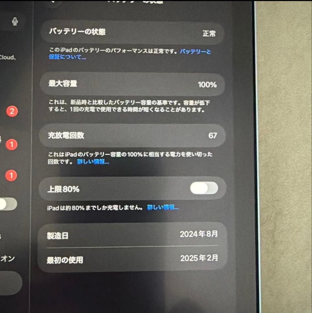 iPad mini第7世代　 A17Pro Wi-Fiモデル ブルー 256GB