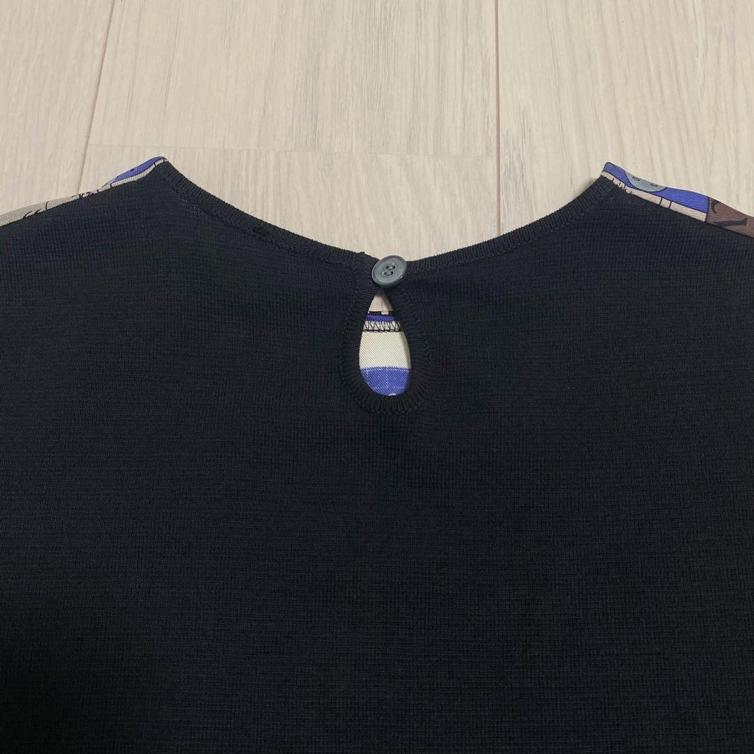 HERMES エルメス ツイルレーヌ 占星術 シルク コットン ニット 半袖