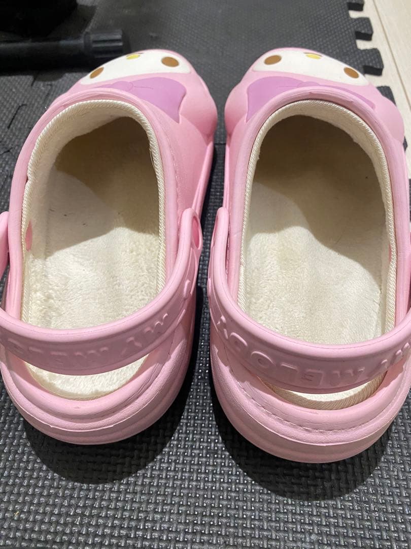 マイメロディ スリッパ サンダル　クロックス　 ボア付き　箱付き