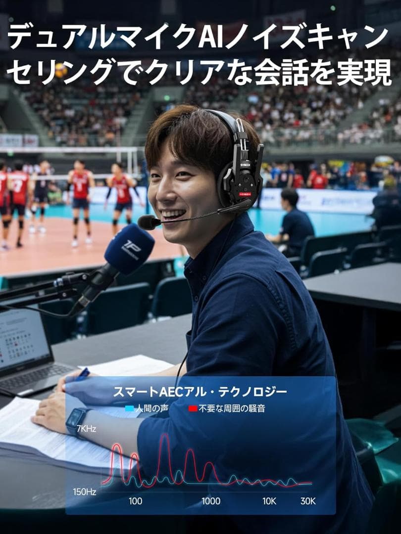 SYNCO XTALK XMAX2 ワイヤレスインカムヘッドセットシステム