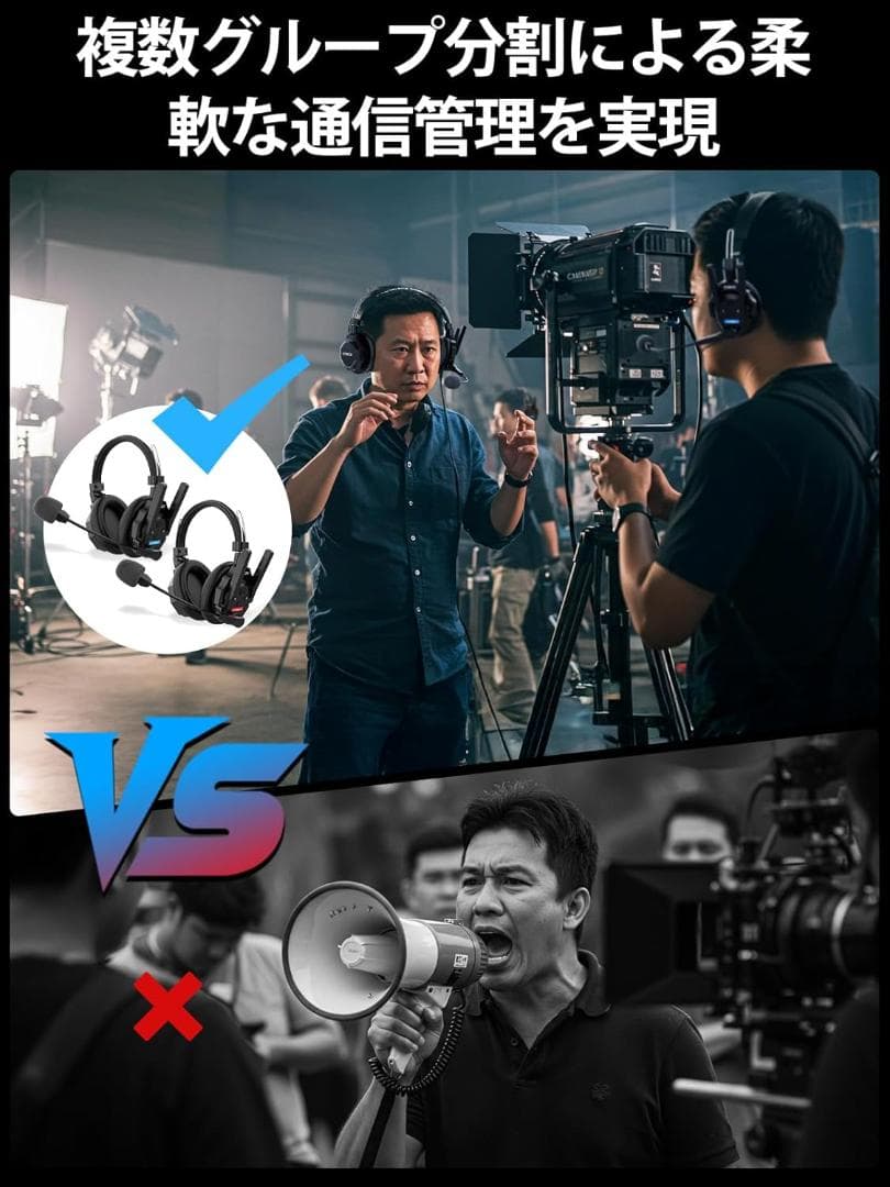 SYNCO XTALK XMAX2 ワイヤレスインカムヘッドセットシステム