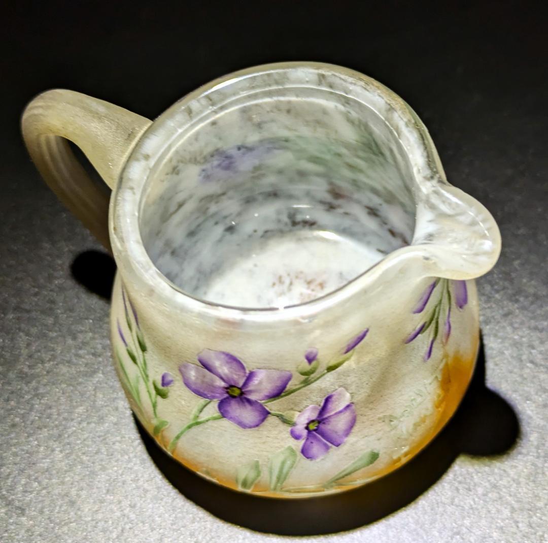 マッチー　ドーム・ナンシー 夜明けの菫の情景 ミニチュア水差 超絶技巧 ジ