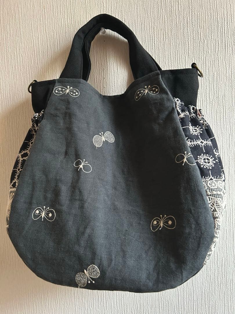 ミナペルホネン＊chouchoギャザポケバッグ✂️ハンドメイド