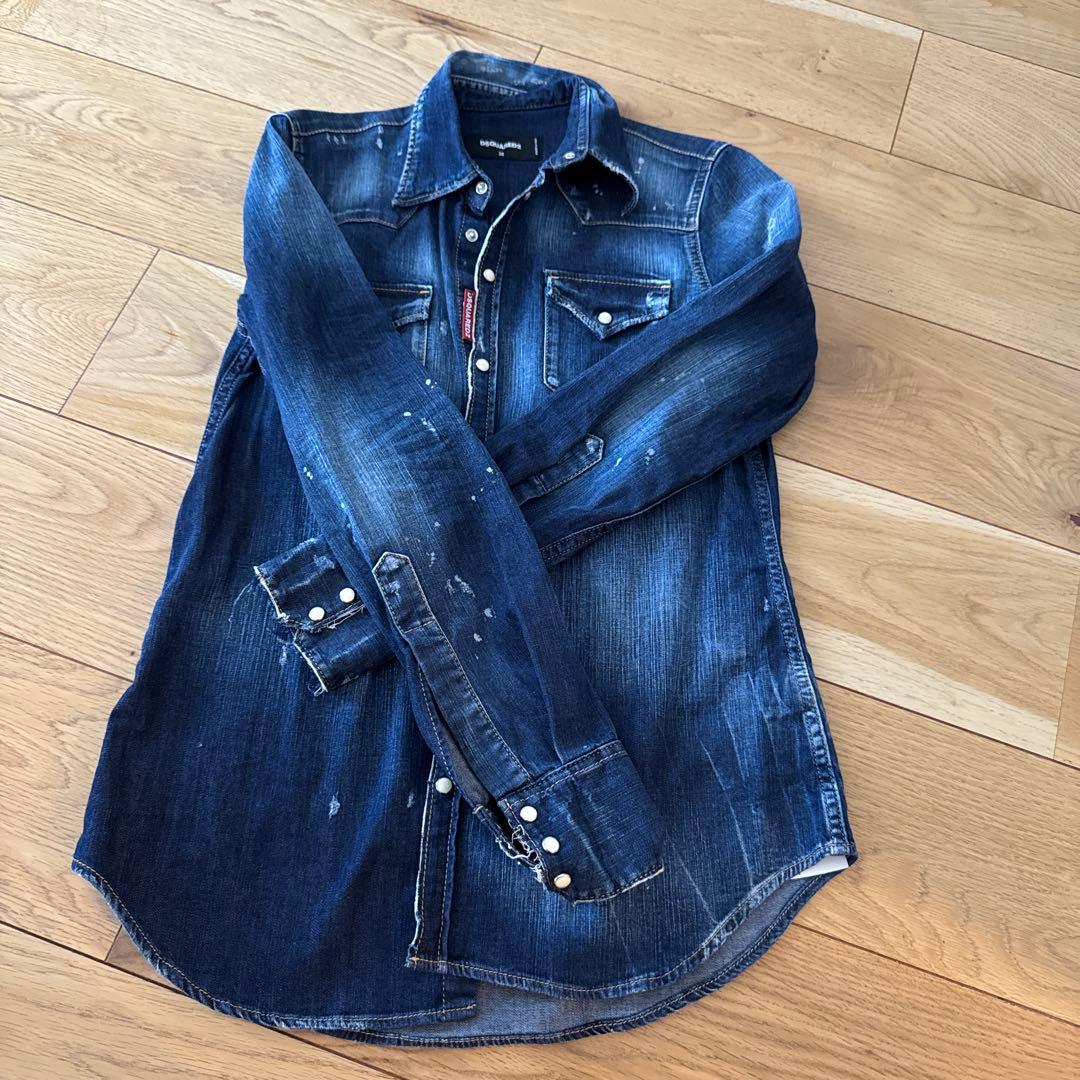 DSQUARED2 デニムシャツ 38サイズ　美品　試着のみタグなし
