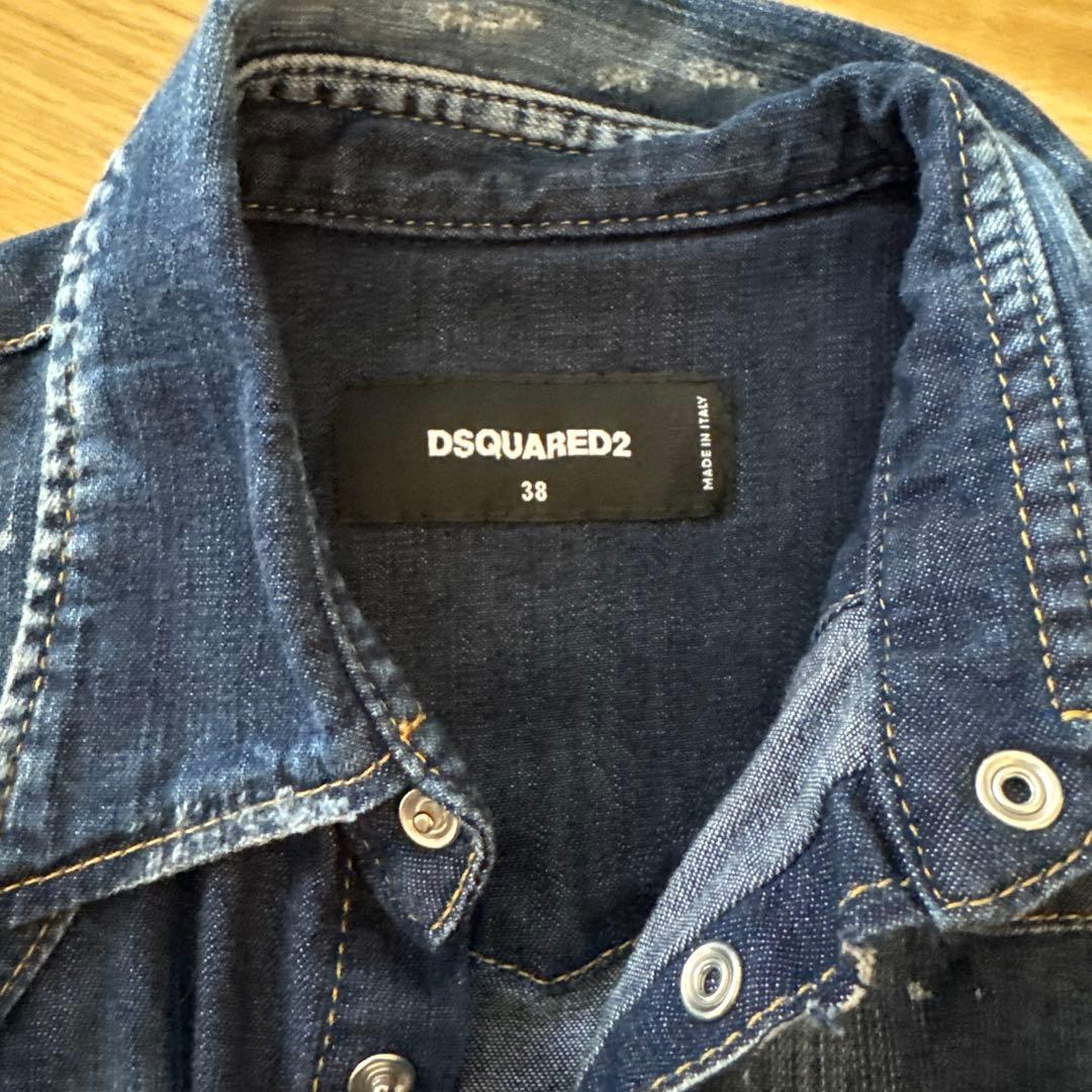 DSQUARED2 デニムシャツ 38サイズ　美品　試着のみタグなし