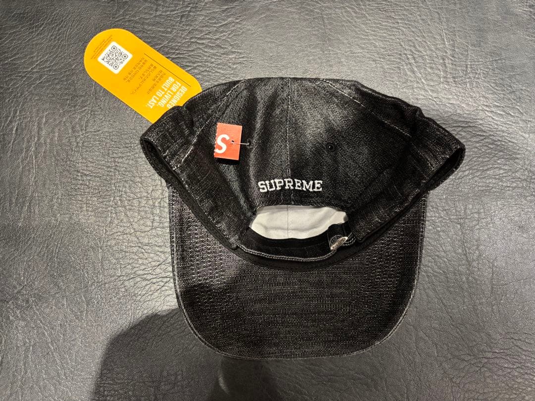 supreme Cordura Denim S Logo 6-Panel 黒