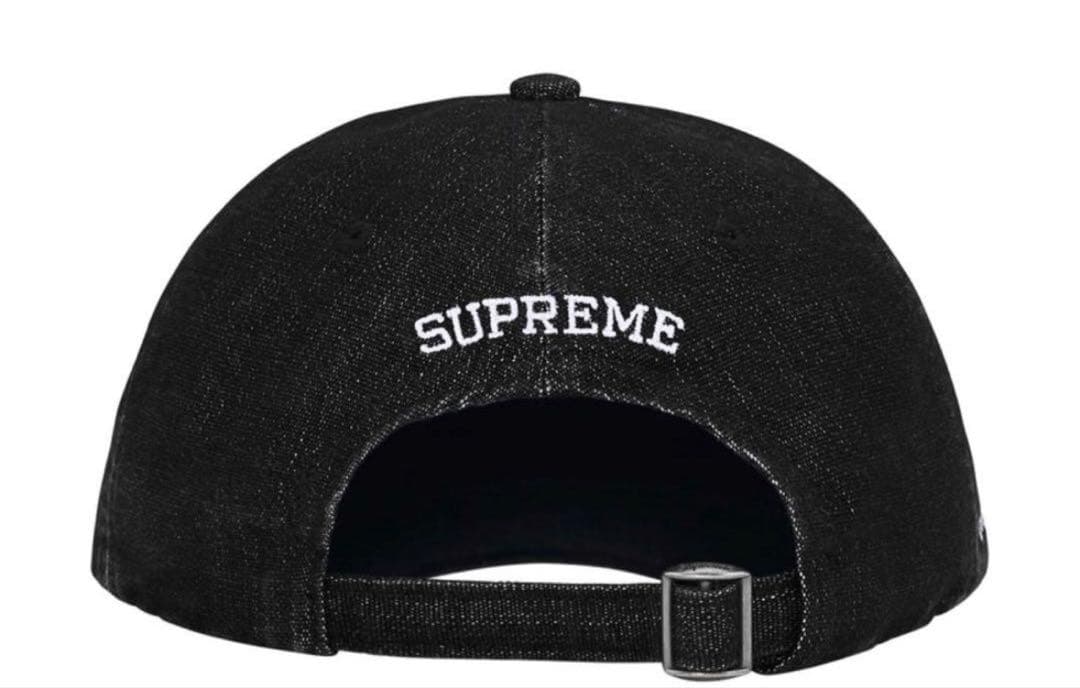 supreme Cordura Denim S Logo 6-Panel 黒