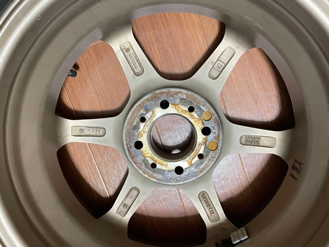 15インチ 5J PCD100オフセット45 4穴 レアマイスター風　TE37風