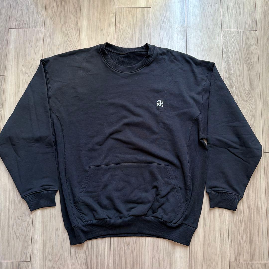 SUNG1975 ブラック トレーナー・スウェットセット