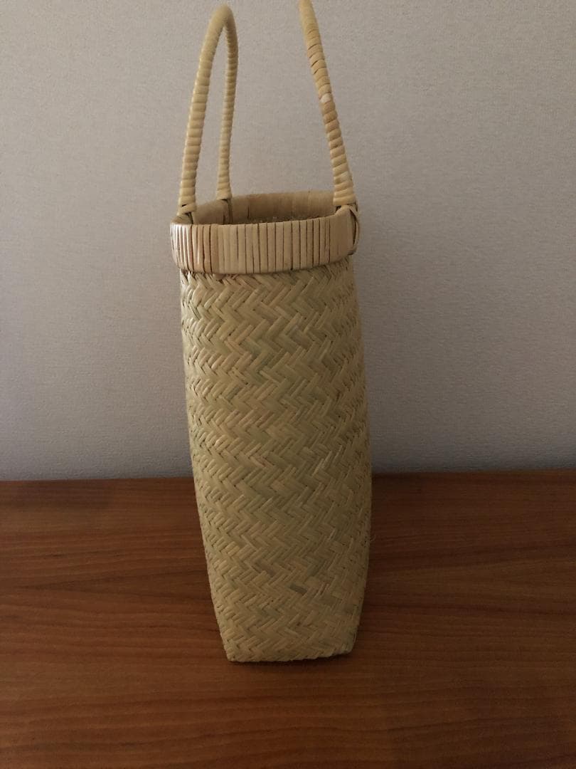 最終値下げ！新品♪　鳥越竹細工　おしゃれバッグ　手提げかご