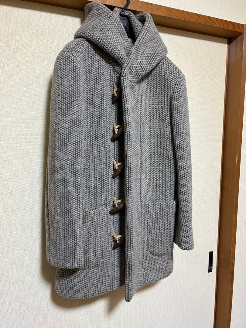 ダッフルコート　フード　ニット　 G-STAGE イタリア製　ダウンコート