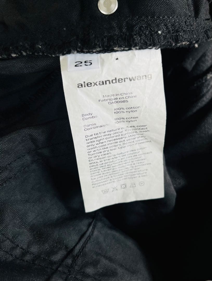 ALEXANDER WANG アレキサンダー ワン パンツ デニム 25カーゴ