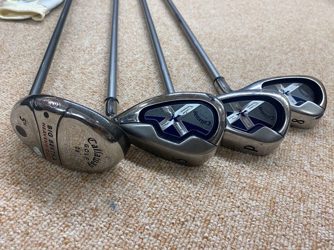 Callaway クラブ4本セット　グローブ付き　PING キャディバッグ