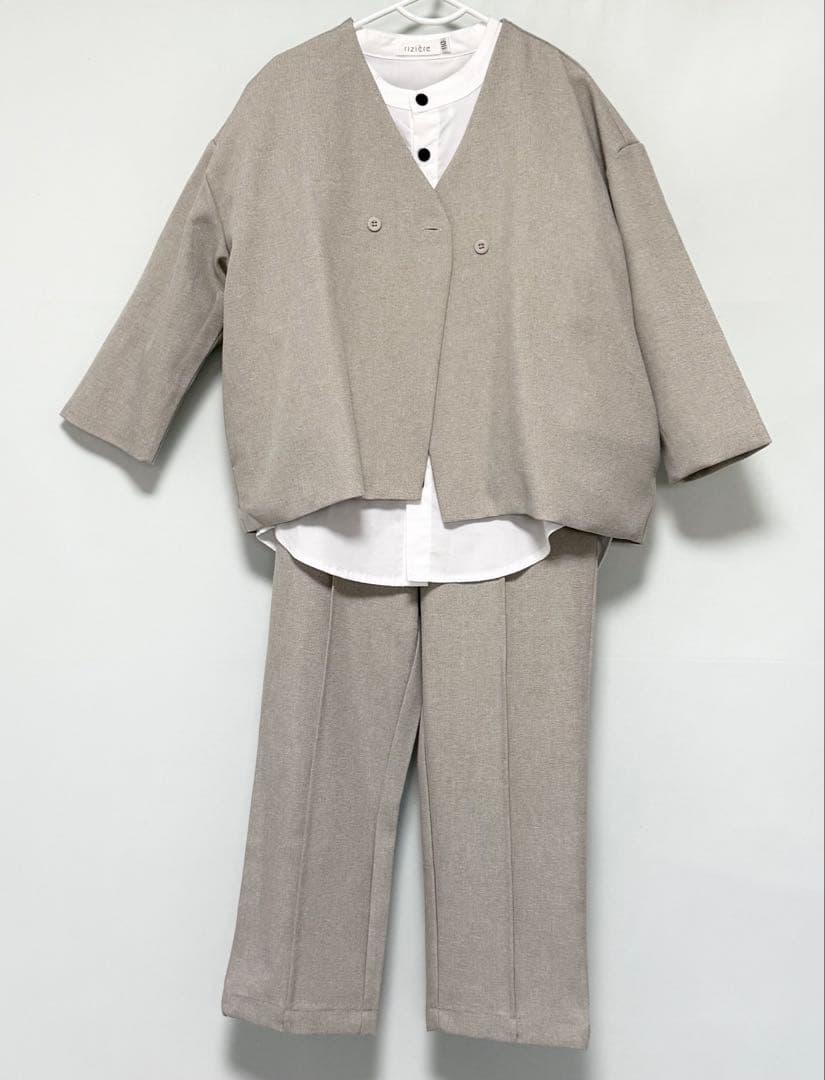 【美品】riziere リジェール セットアップ 3点セット110cm SAND