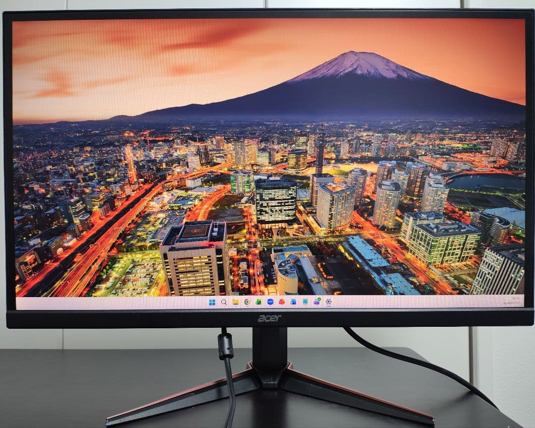 【美品】acer 27インチ ゲーミングモニター 本体　vg270 bmiix