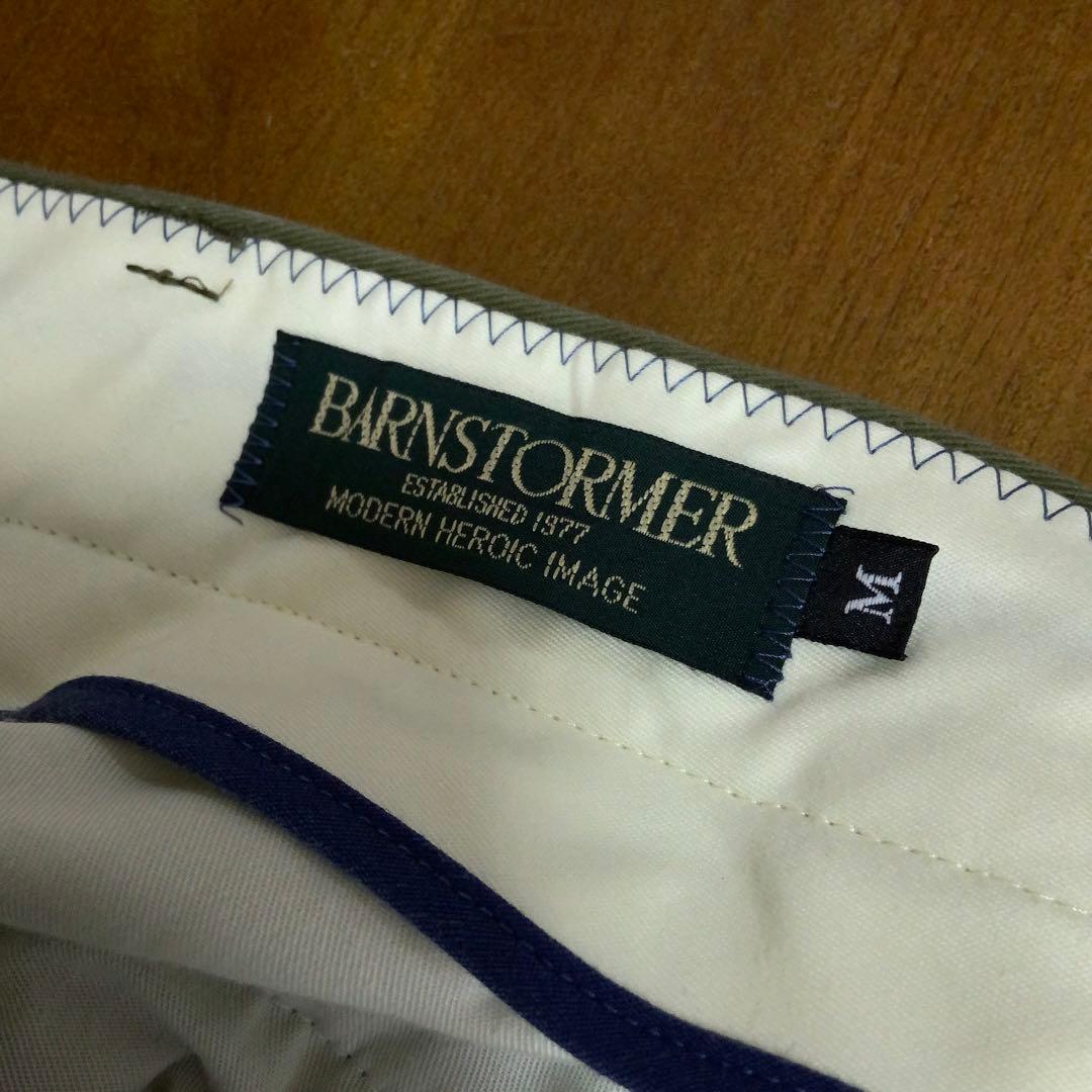 Barnstormerバーンストーマー2インプリーツスラックスMカーキ日本製