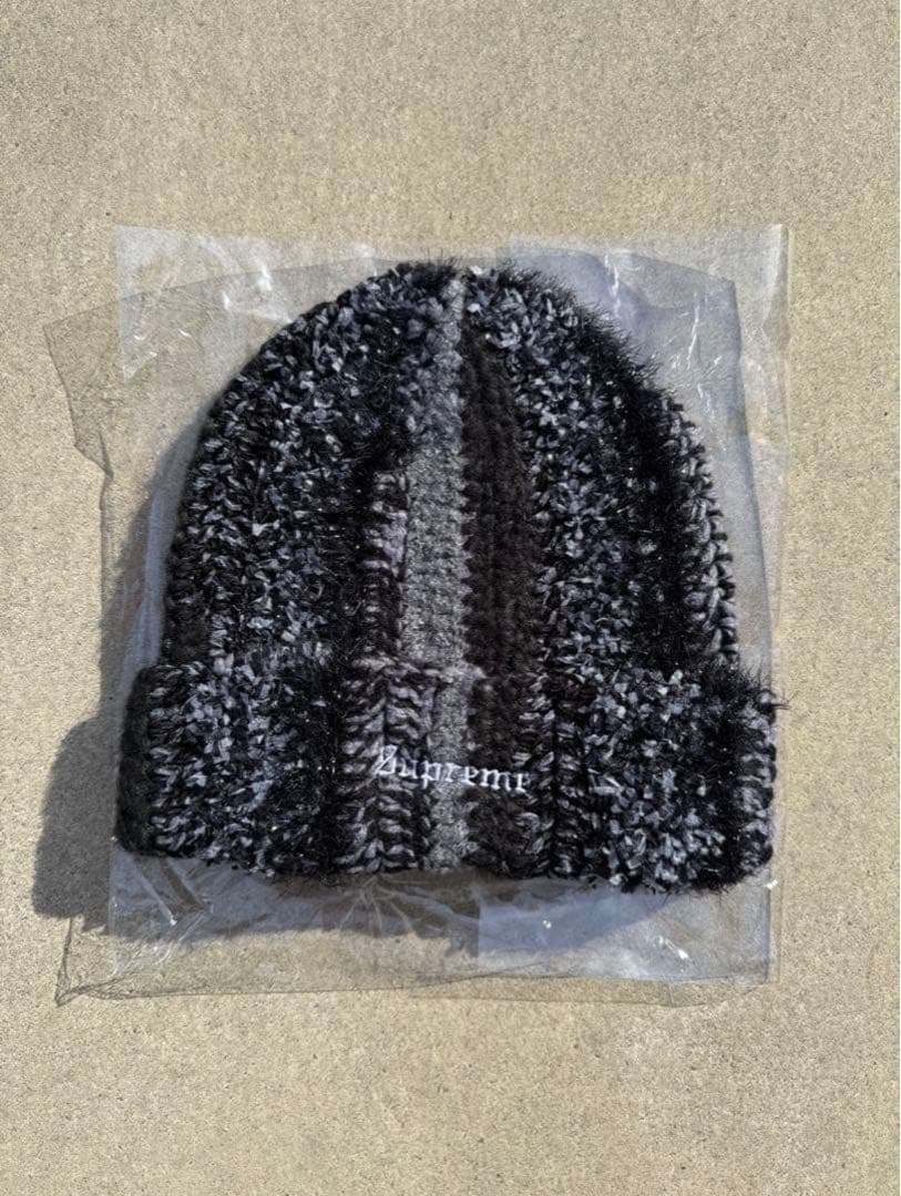 帽子 Supreme Tinsel Stripe Beanie Black