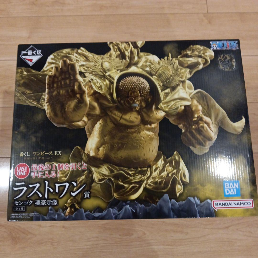一番くじ ワンピース ラストワン賞　センゴク 魂豪示像　フィギュアとおまけ付き