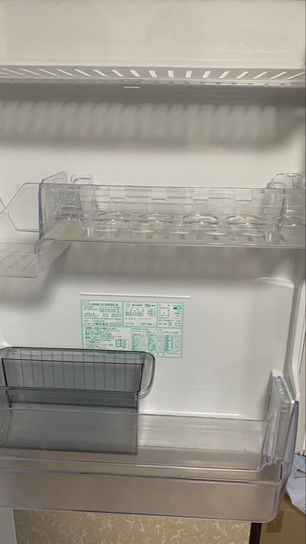 シャープ SJ-GW36D-W 356L ホワイト 2017年製