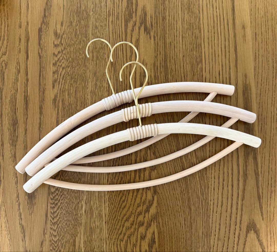 ツルヤ商店 籐ハンガー eye 3本セット