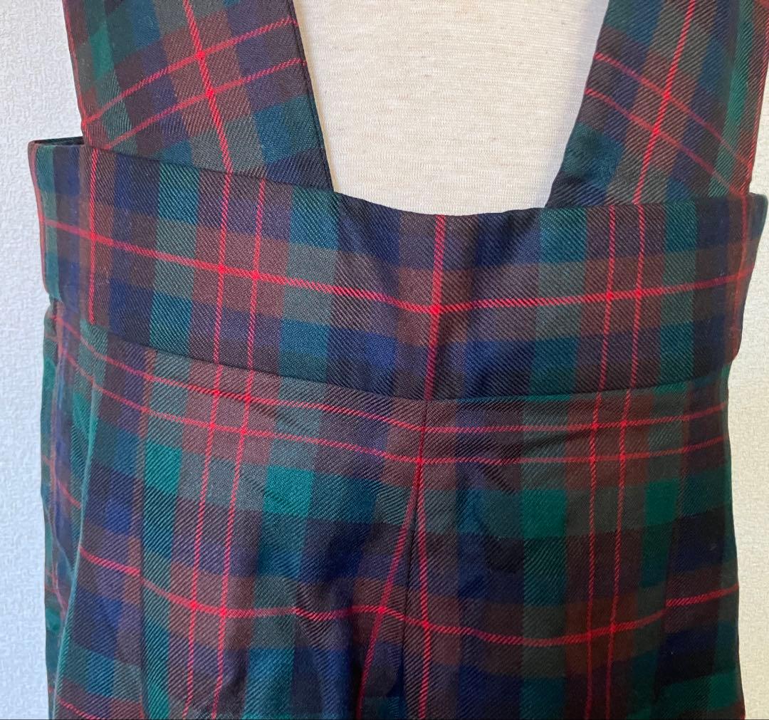 コムデギャルソン　チェック柄サロペット