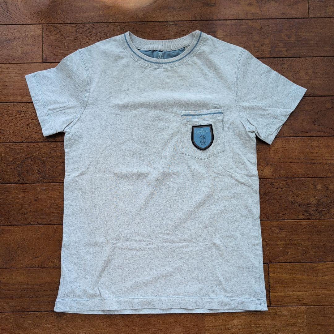 ブルネロクチネリ　ボーイズＴシャツセット(カーキ＆グレー)１２Ｙ