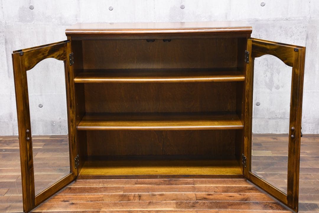 EGK37 カリモク コロニアルシリーズ キャビネット サイドボード ガラス